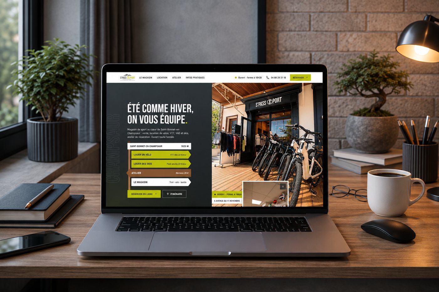 Accueil du site S'pass Sport